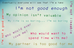 self-hatred and negative self-talk