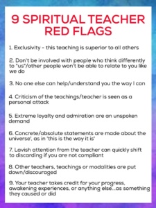 9 Spiritual Teacher Red Flags